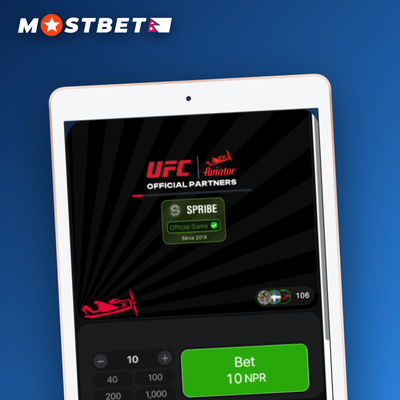 Mostbet Aviator auto-bet feature shown as a loop arrow around a chip stack