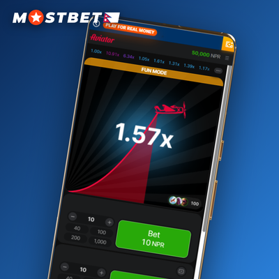 Mostbet Aviator round history strip with colour-coded multiplier result badges