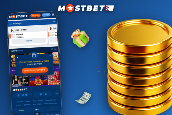 Mostbet customer support live chat in Nepali and English on smartphone