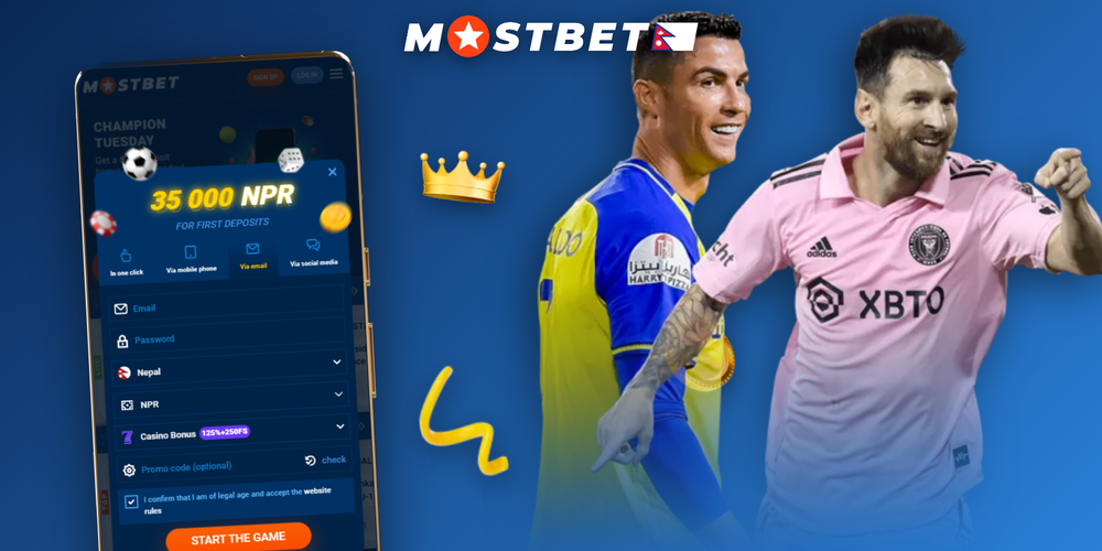 Mostbet personal account dashboard displaying NPR balance, active bonus badge and verified profile